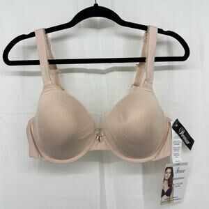 Paramour Size 40C Sensational Full Figure Contour T-Shirt Bra Pink Underwire NEW